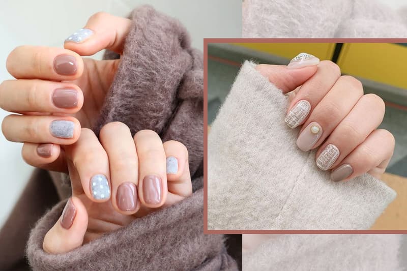 Nail color ideas grey and earth tone 2019