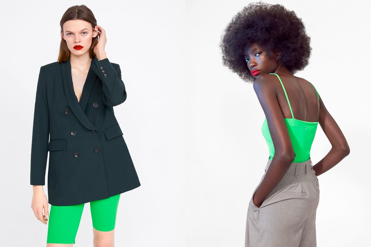 zara 2019 spring trends new in color natural neon pastel