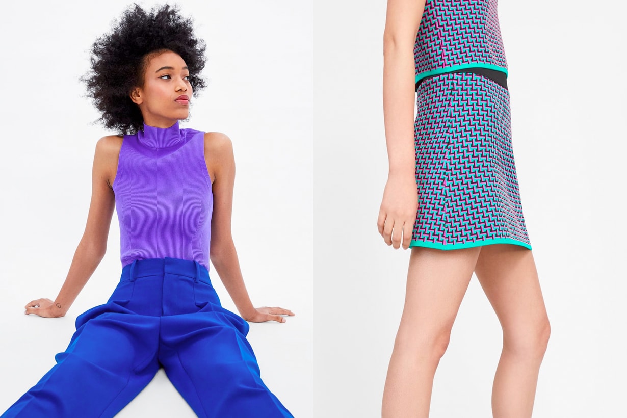 zara 2019 spring trends new in color natural neon pastel