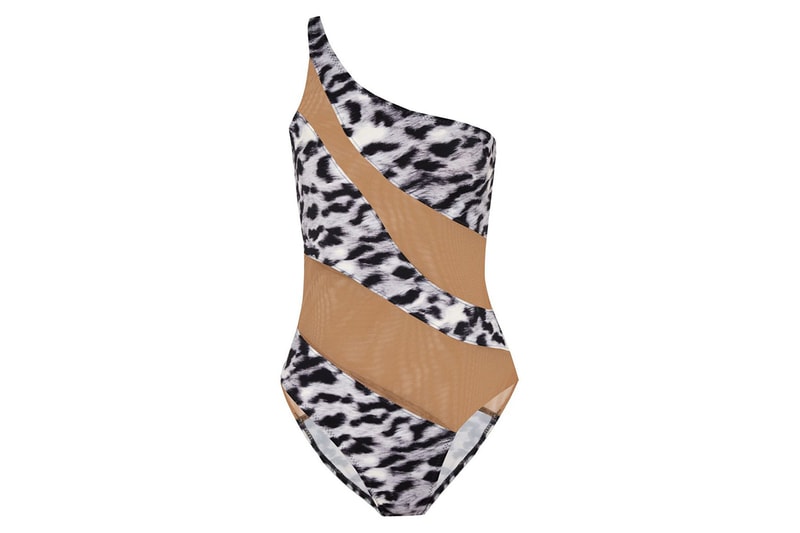 NORMA KAMALI LEOPARD PRINT SWIMSUIT