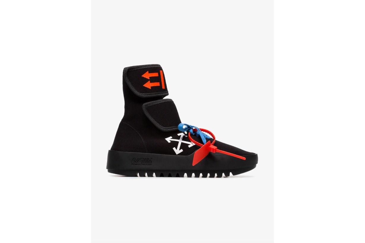 Off-White Black, Red And Blue CST-001 High-Top Sneakers