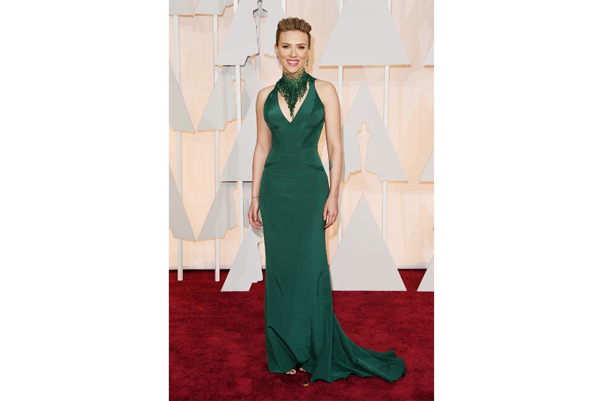 Scarlett Johansson Versace dress