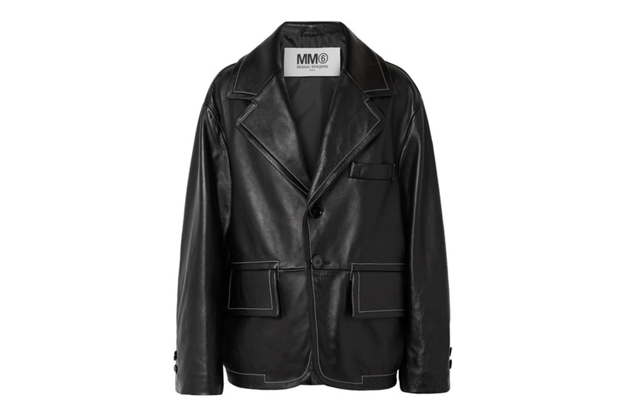 MM6 Maison Margiela Oversized Leather Jacket