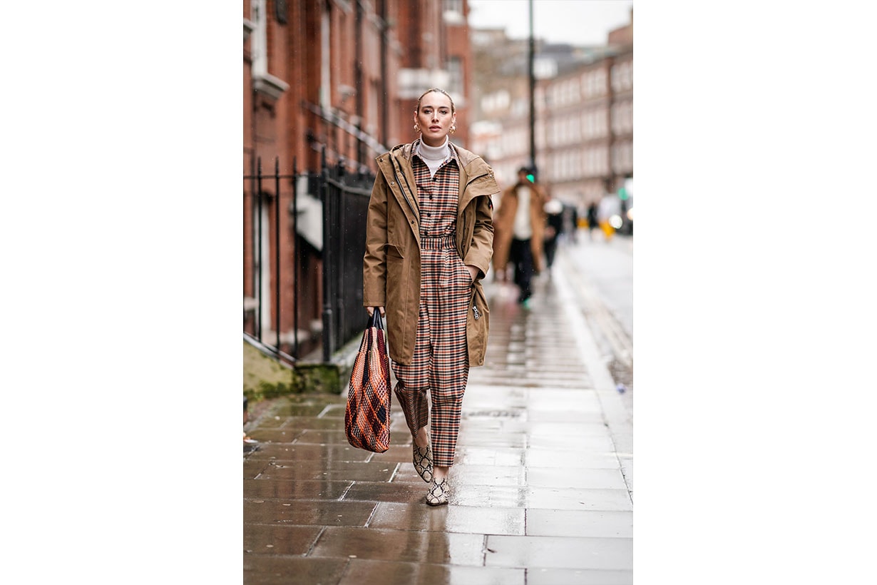 Plaid Street style 2019 fashion week