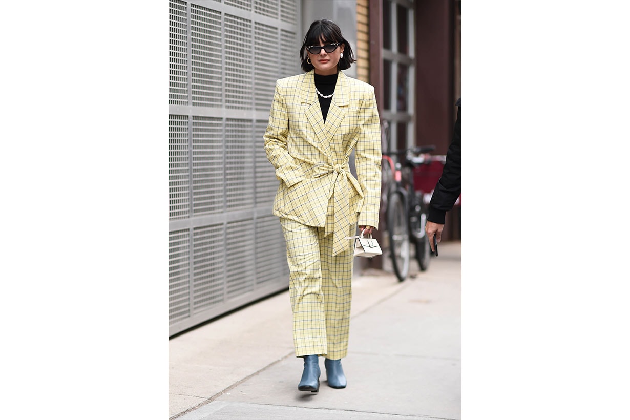 Plaid Street style 2019 fashion week