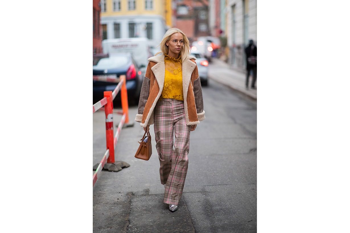 Plaid Street style 2019 fashion week