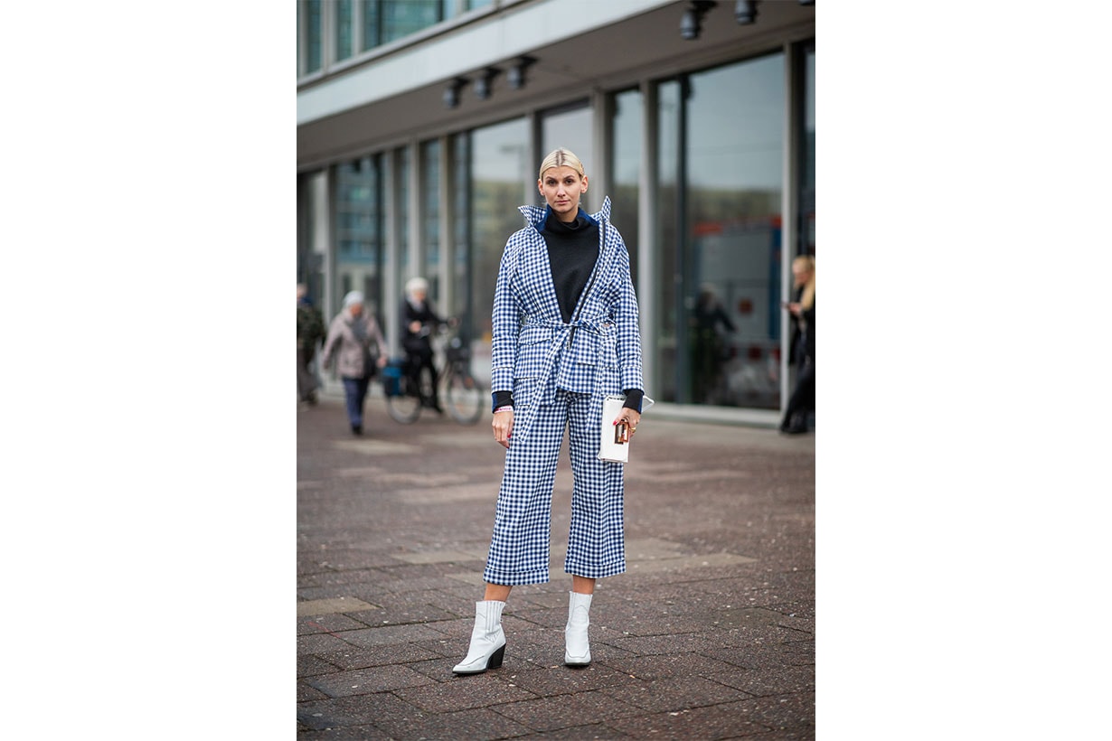 Plaid Street style 2019 fashion week