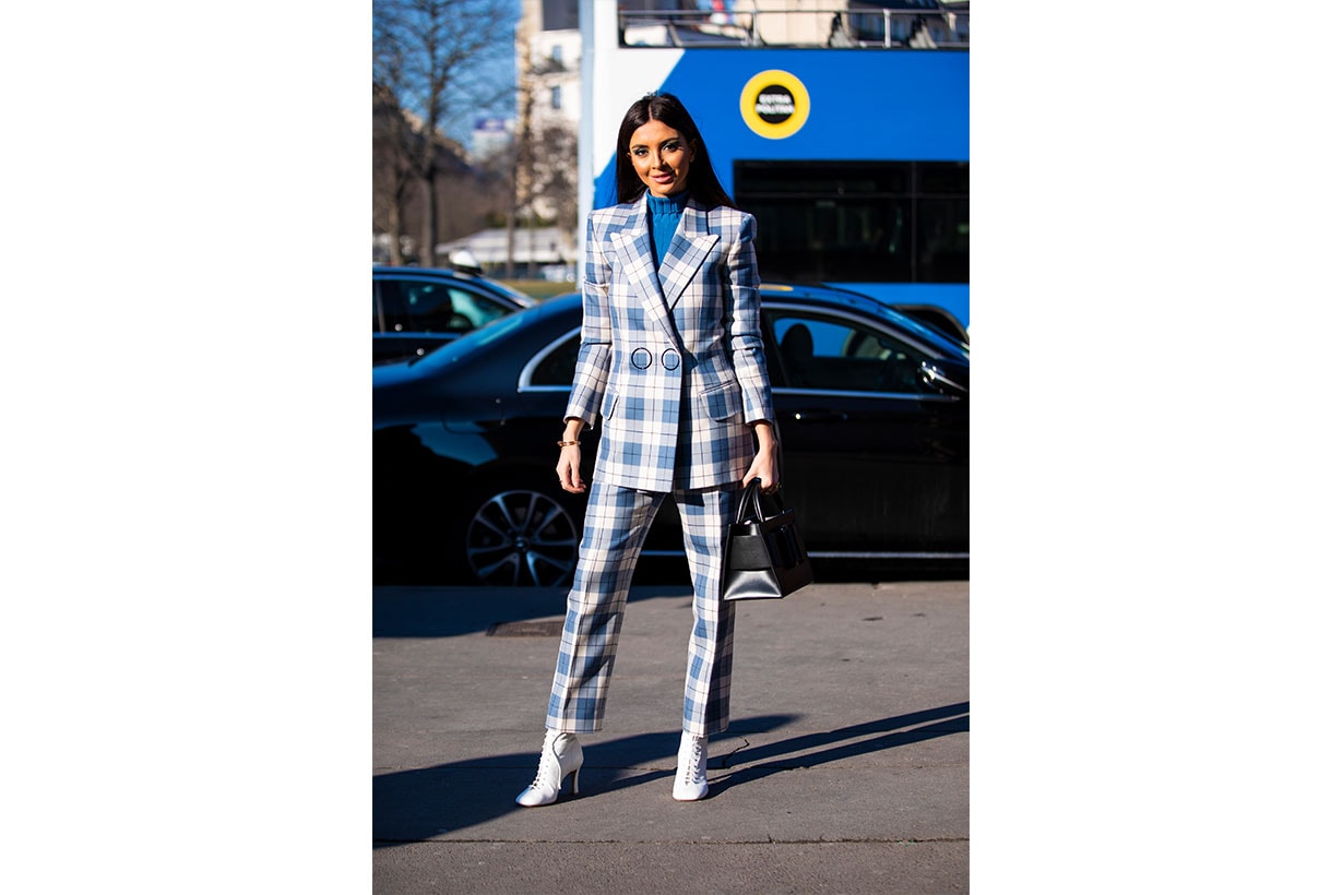 Plaid Street style 2019 fashion week