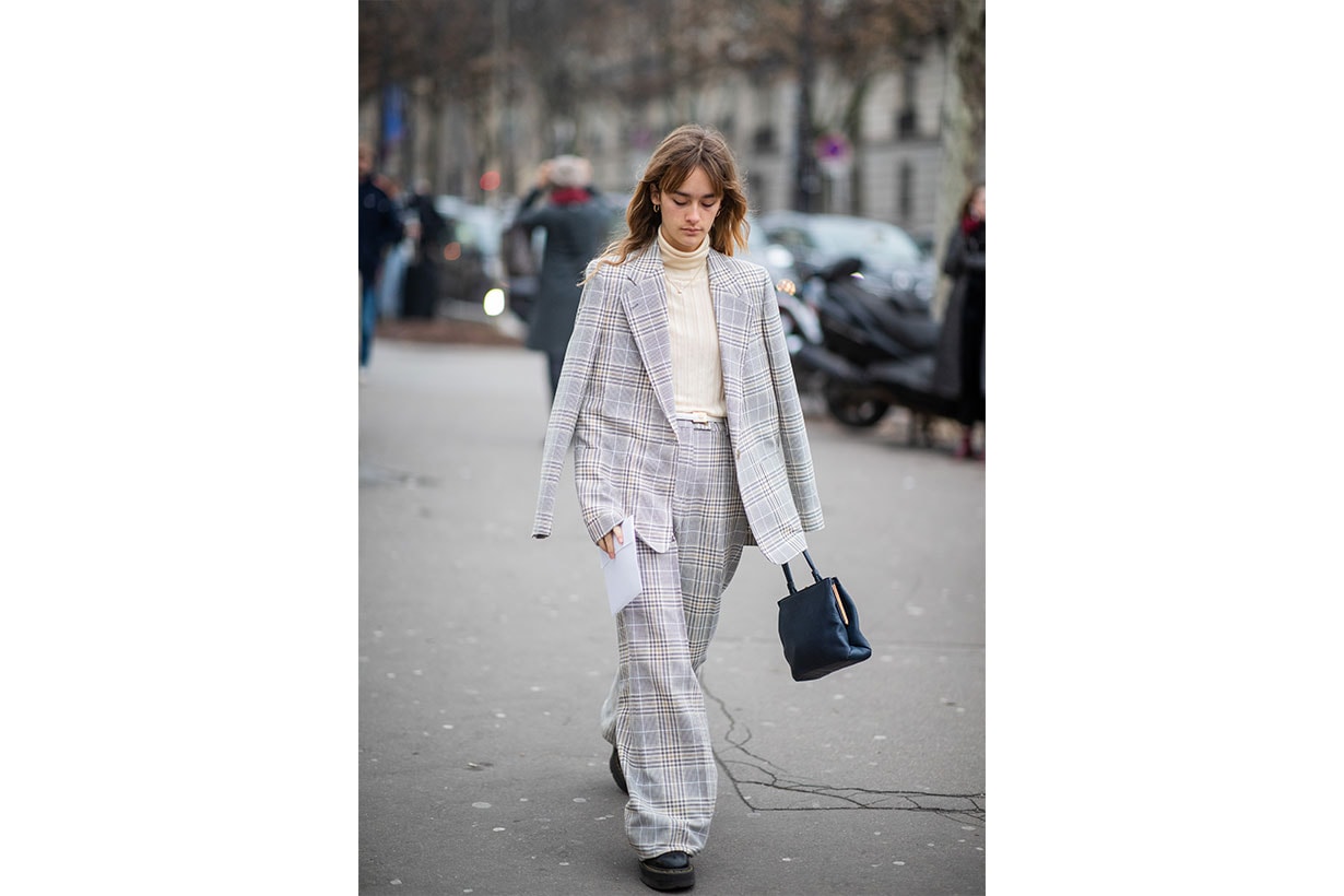 Plaid Street style 2019 fashion week