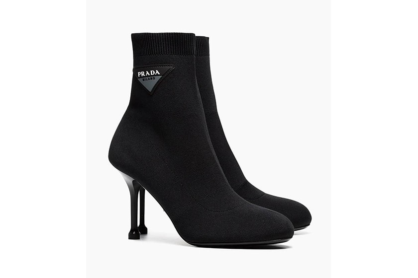 Prada Logo Sock Booties