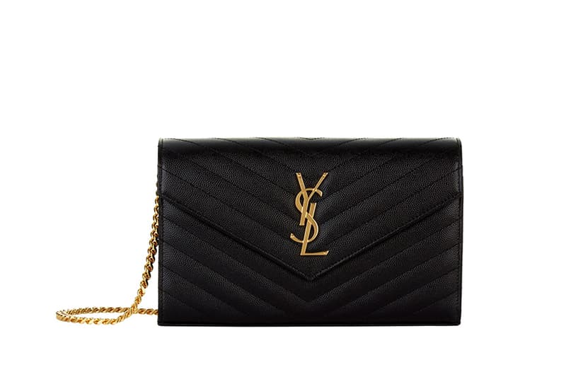 Saint Laurent monogram envelope chain wallet