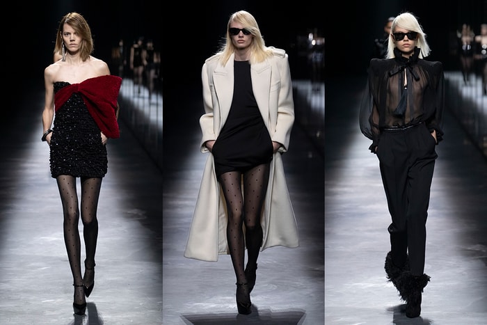 #PFW:重遇 Saint Laurent 的經典繆斯,巴黎中性美的關鍵是墊肩大衣!
