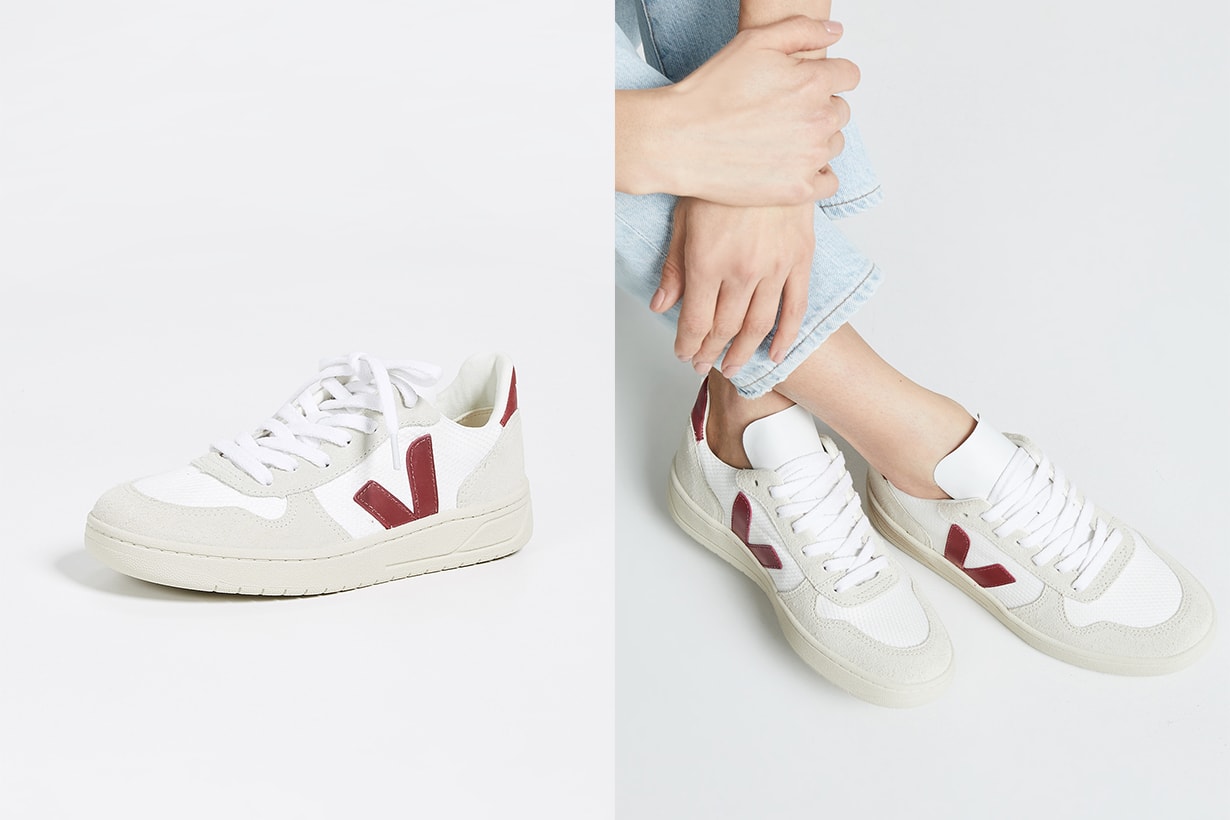 Veja V-10 Lace Up Sneakers 