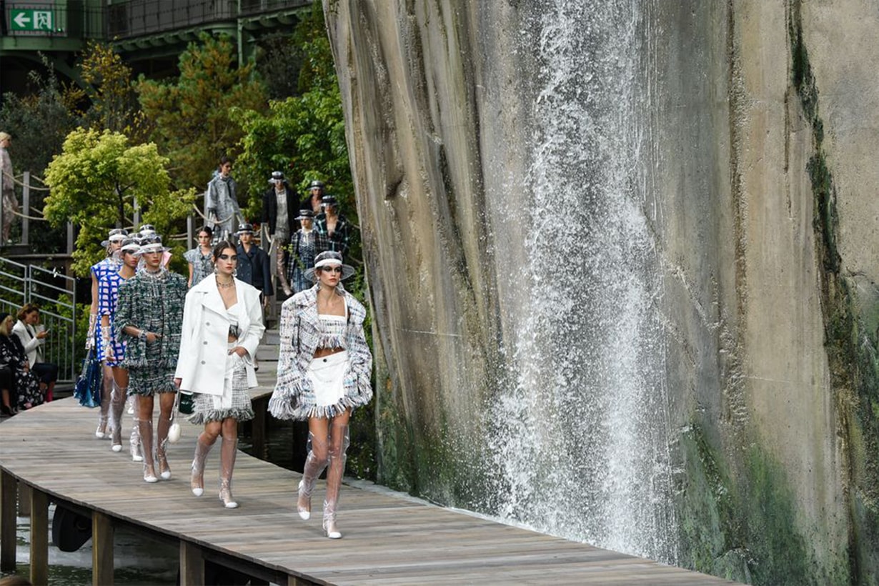 Water Fall Chanel Runway