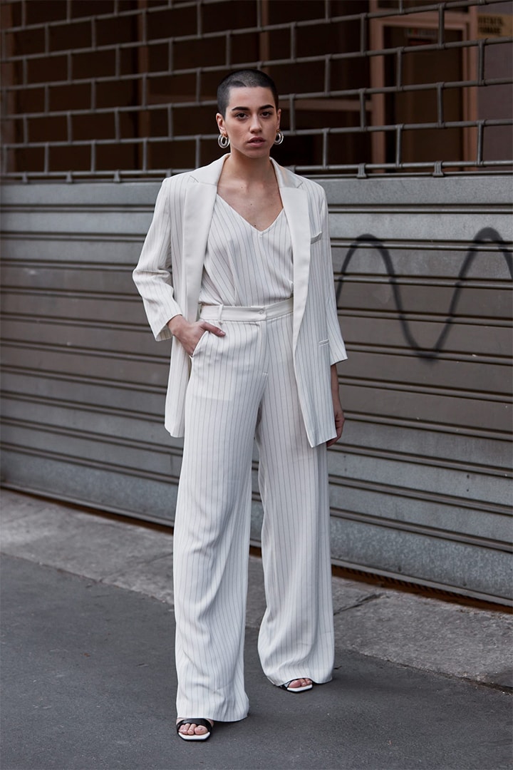 White Suit Outfits Street Style