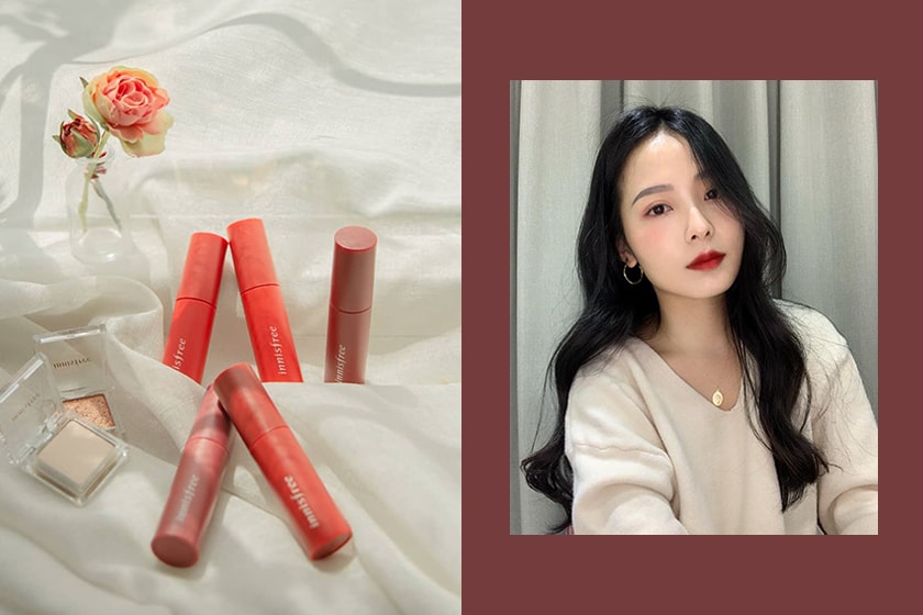 Innisfree Korean Girl ROSE Lip Stick Colour Trend