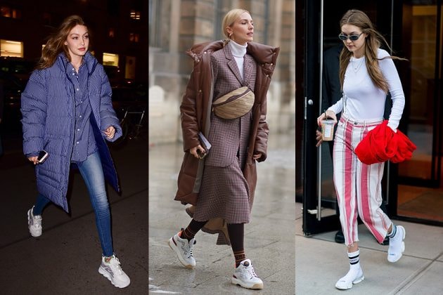 Celebrities Street Snap White Sneakers Style Trend
