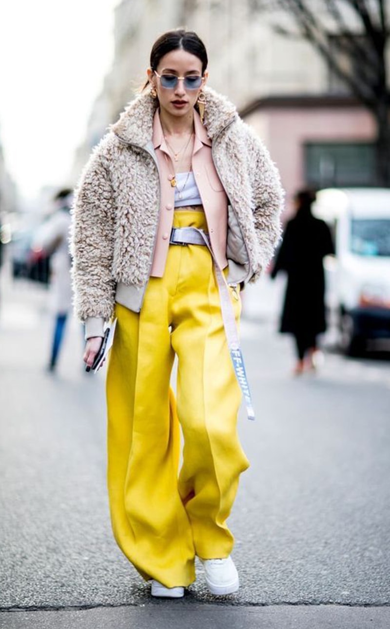 Celebrities Street Snap White Sneakers Style Trend
