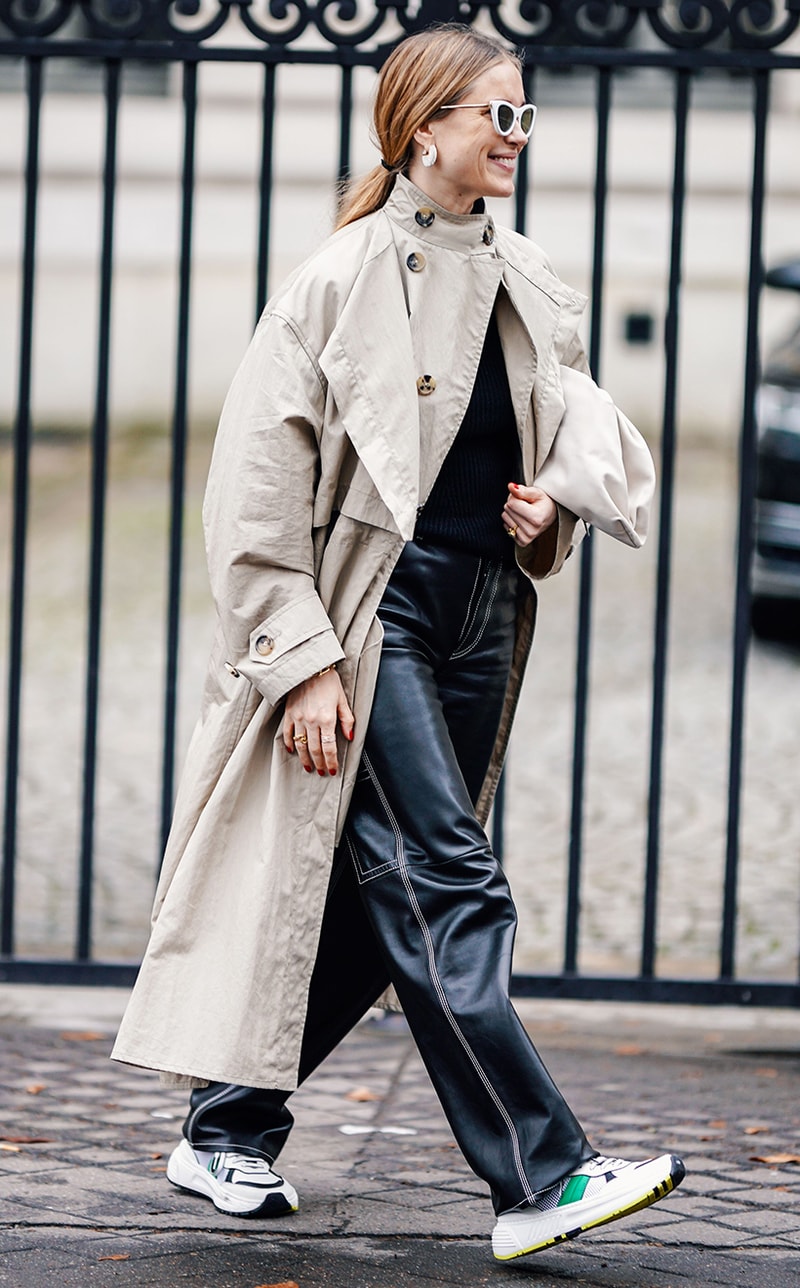 Celebrities Street Snap White Sneakers Style Trend