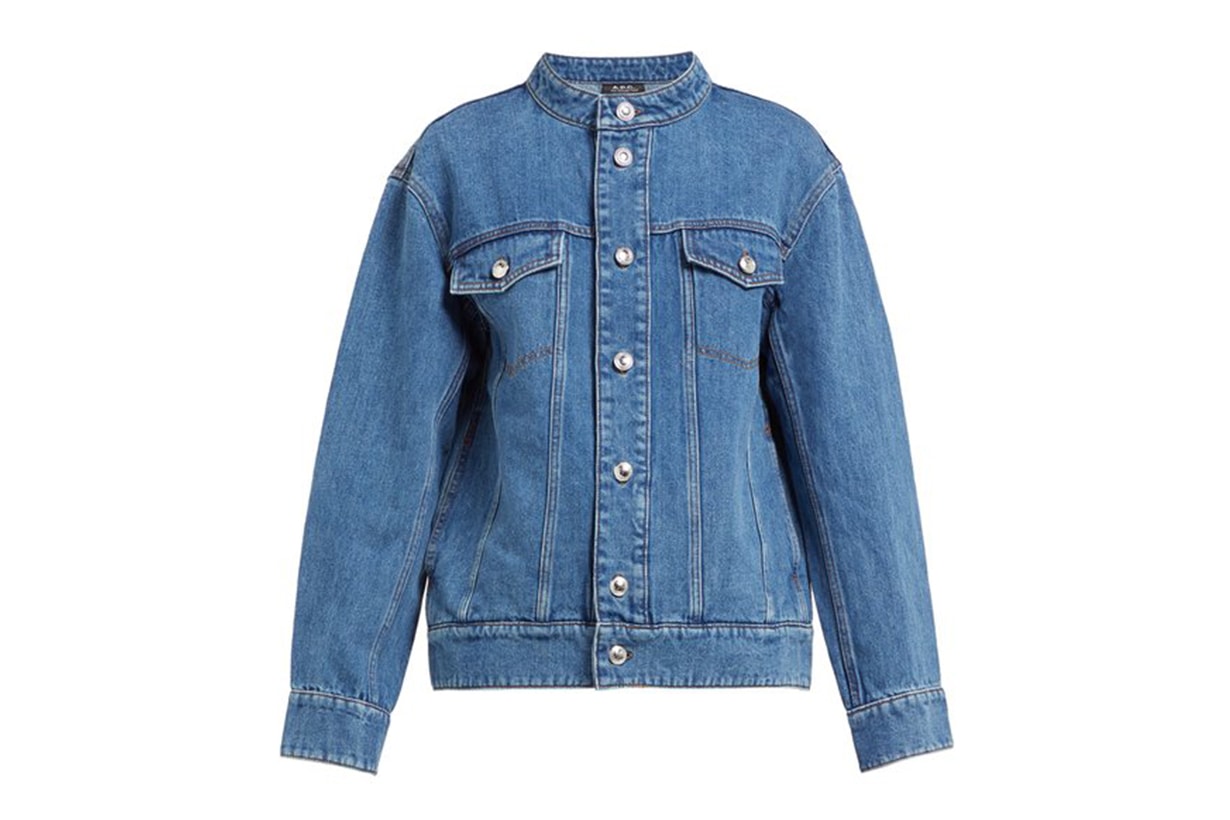 A.P.C. Bailey Drop-Shoulder Cotton-Blend Denim Jacket