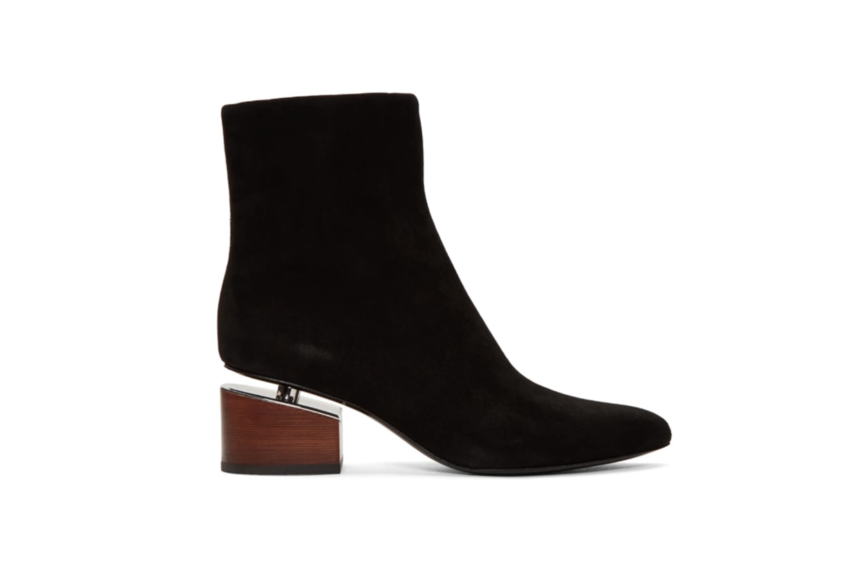 Alexander Wang Black Suede Kirby Boots