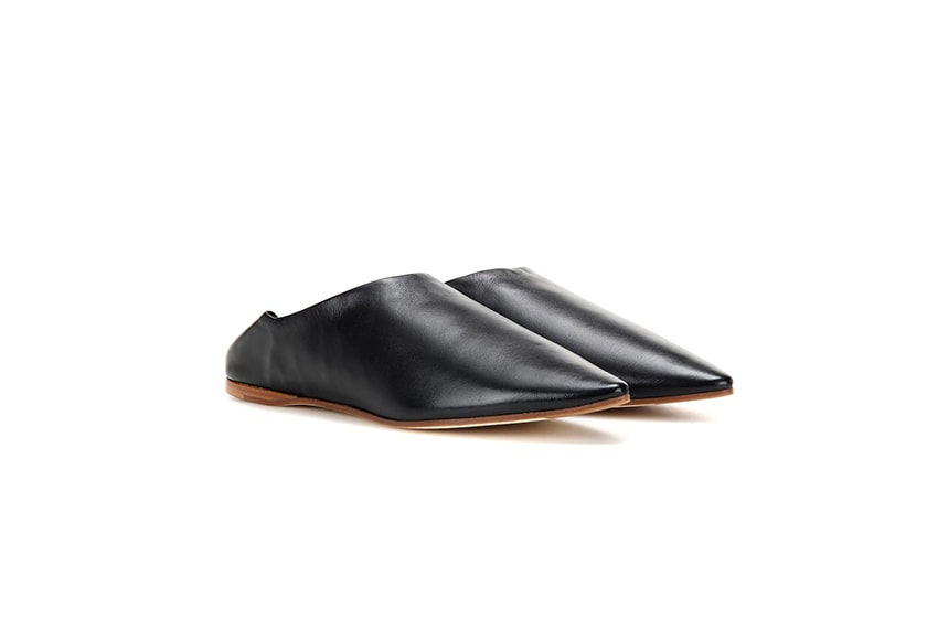 Acne Studios Amina Leather Babouche Slippers