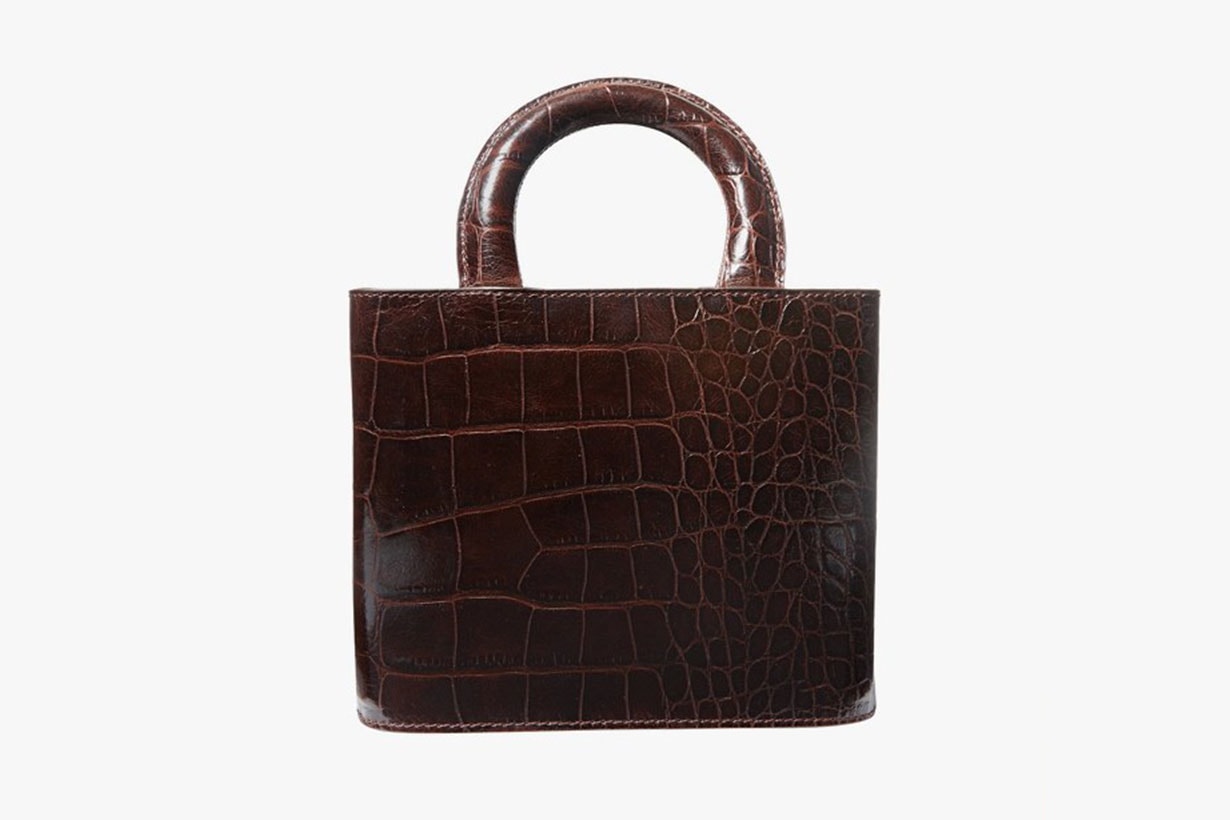 staud leather tote