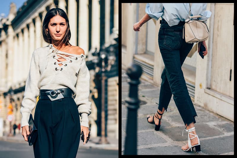 Sweater Knitwear Heels Black and White Street Style Tommy Ton