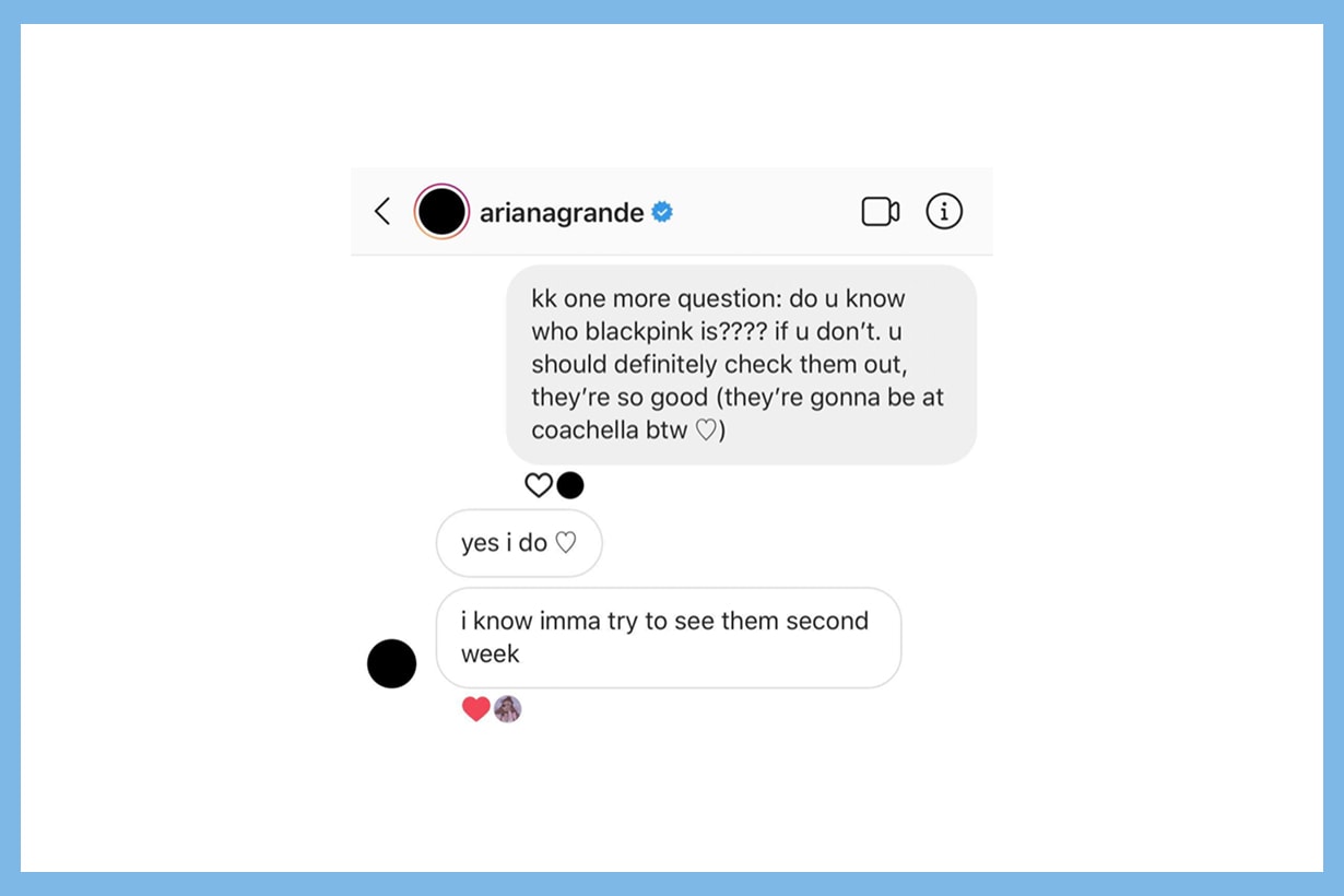 Blackpink Jennie Lisa Jisoo Rose Pharrell Williams Chanel Can’t Take My Eyes Off You XYLØ  Paige Duddy  Ariana Grande Coachella