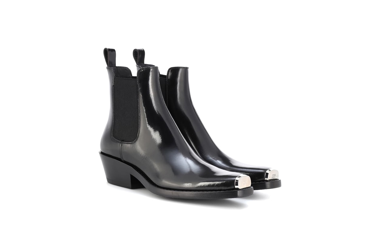 Calvin Klein 205W39NYC Western Claire Leather Ankle Boots