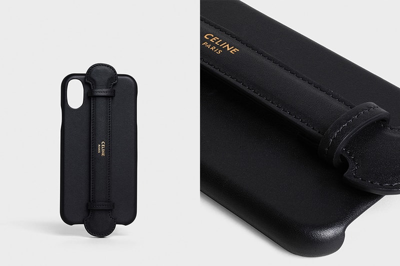 CELINE-IPHONE-X XS CASE BLACK