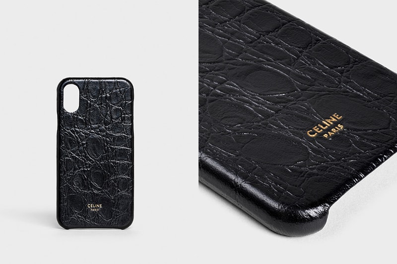 CELINE-IPHONE-X XS CASE BLACK