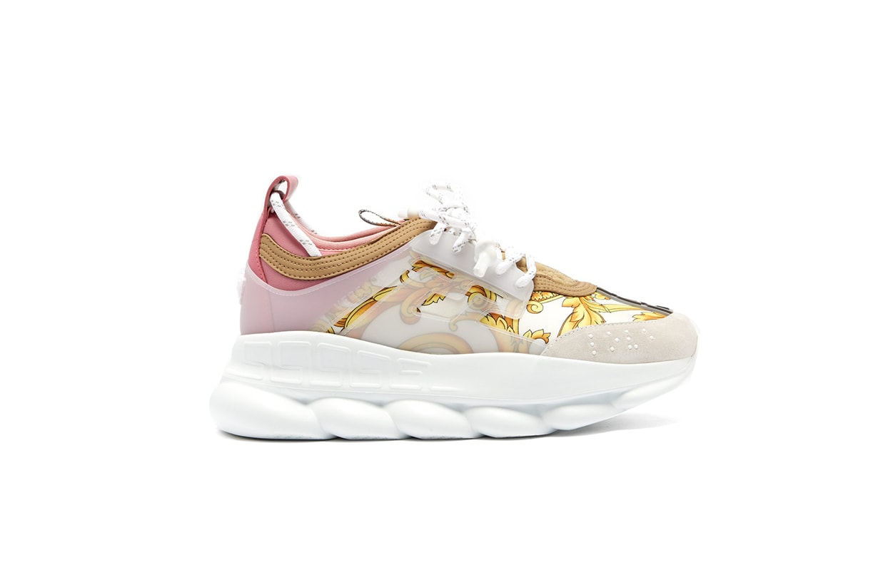 Versace Chain Reaction Baroque-Print Trainers