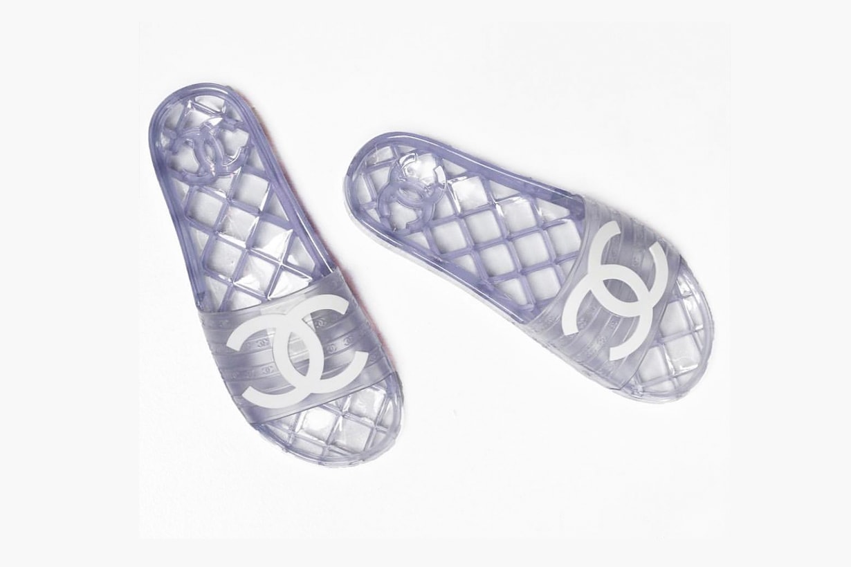 chanel pvc sandal slipper plastic edison