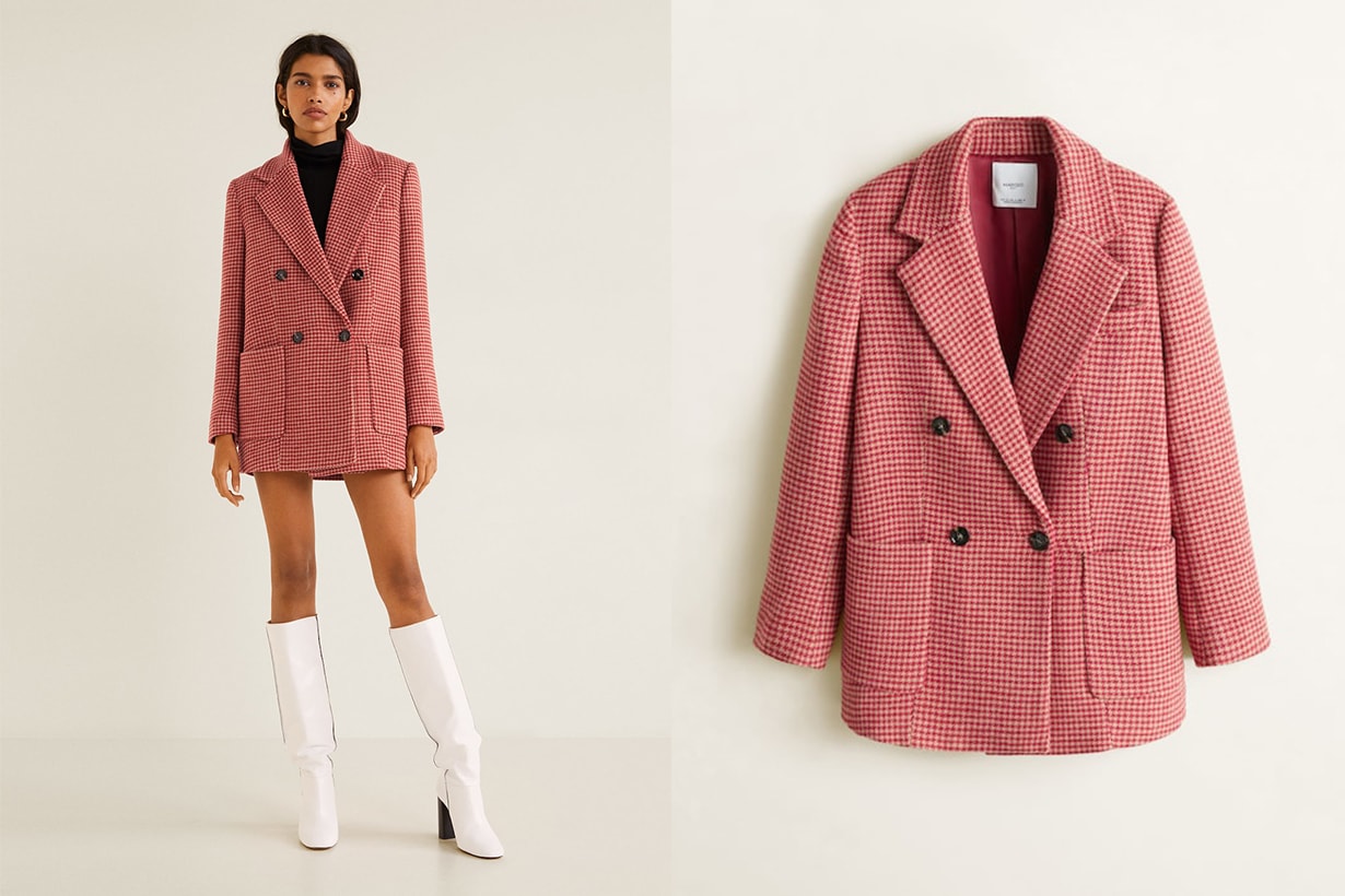 Mango Check Blazer