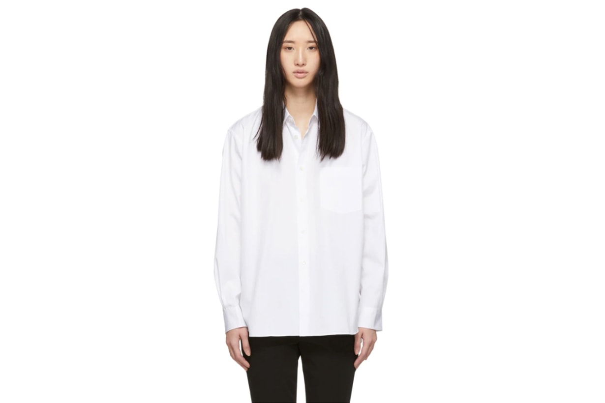 Comme des Garçons Shirt White Wide Fit Classic Shirt