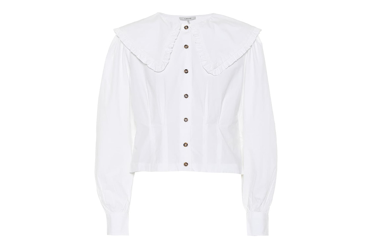 Cotton Poplin Cropped Shirt