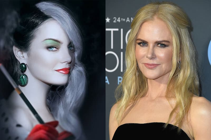 Emma Stone Nicole Kidman Cruella Movie 2019