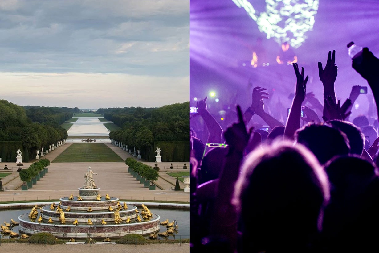 the Palace of Versailles electronic music party 2019
