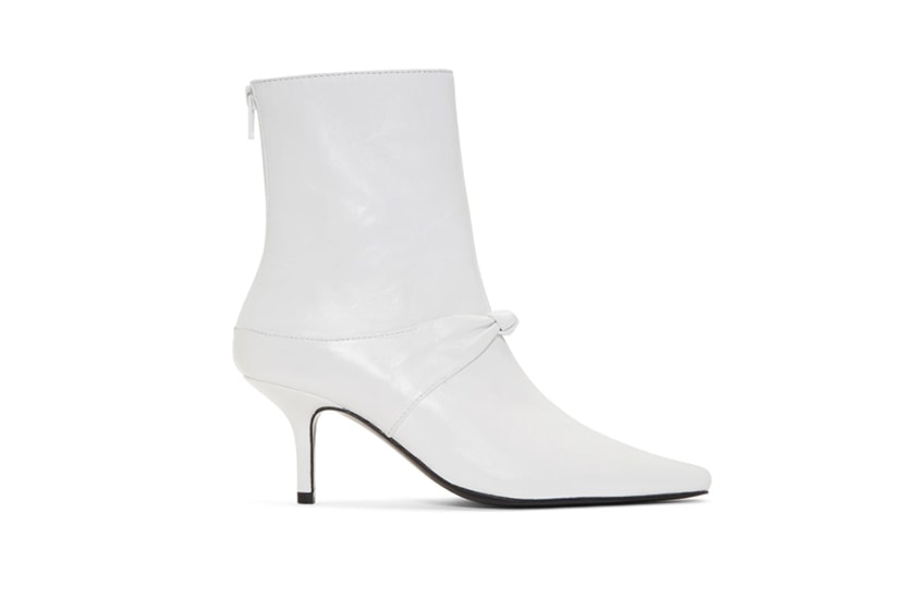 Dorateymur White Groupie Knot Boots