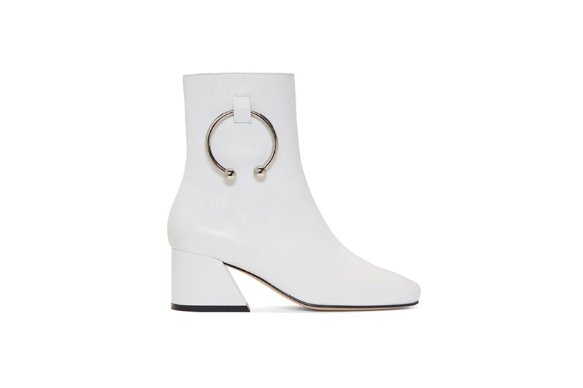 Dorateymur White Leather Nizip Boots