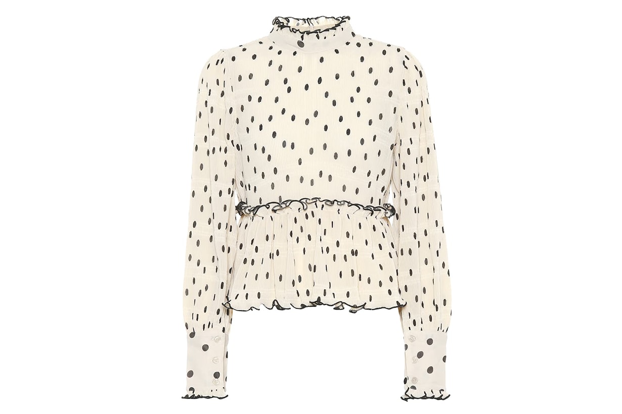 Dotted Georgette Blouse
