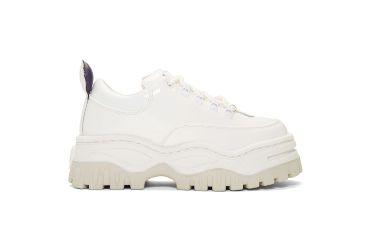 Eytys White Patent Angel Sneakers