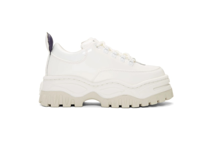 Eytys White Patent Angel Sneakers