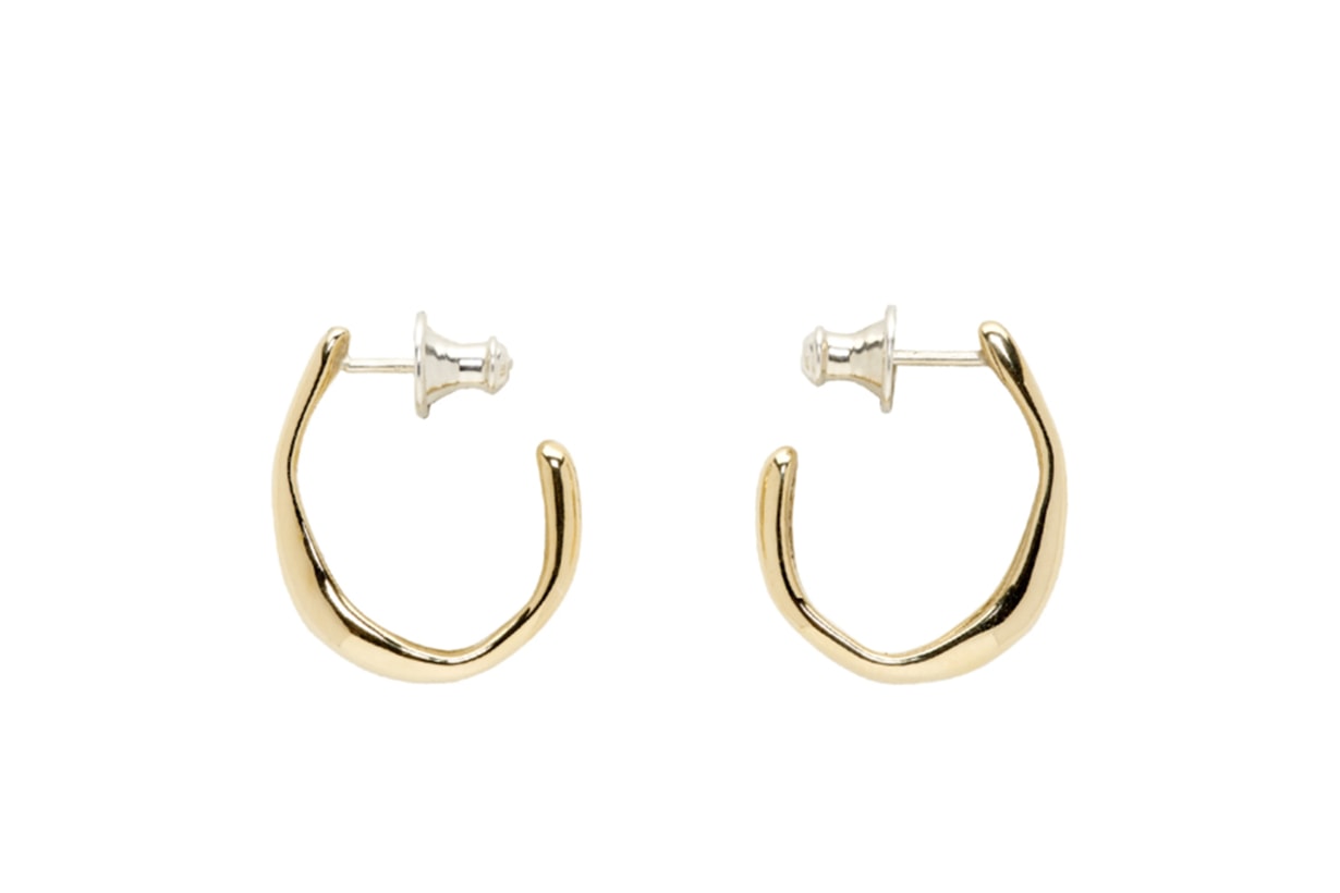 Faris Bronze Small Vero Hoop Earrings