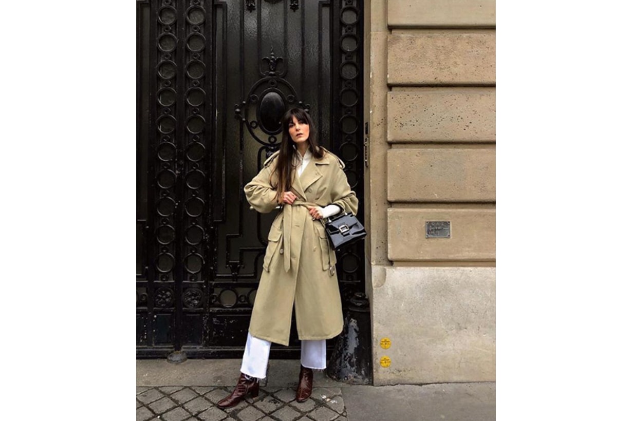 French Girl Blogger Trench Coat