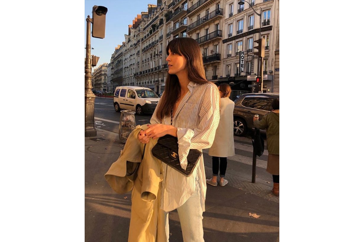 Trench Coat Boyfriend Shirt Chanel Bag French Style