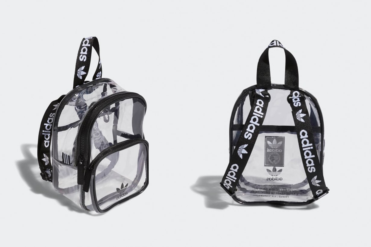 Adidas originals clear mini PVC backpack and waistpack