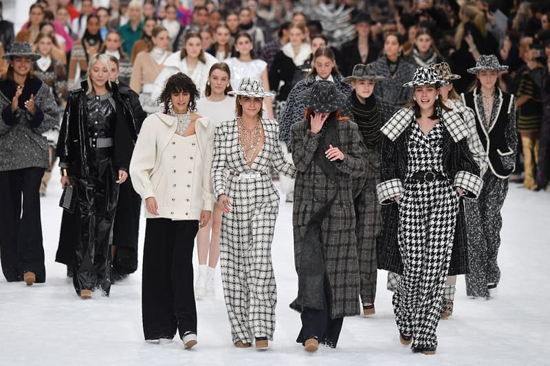 karl lagerfeld final chanel show Paris fashion week model tears