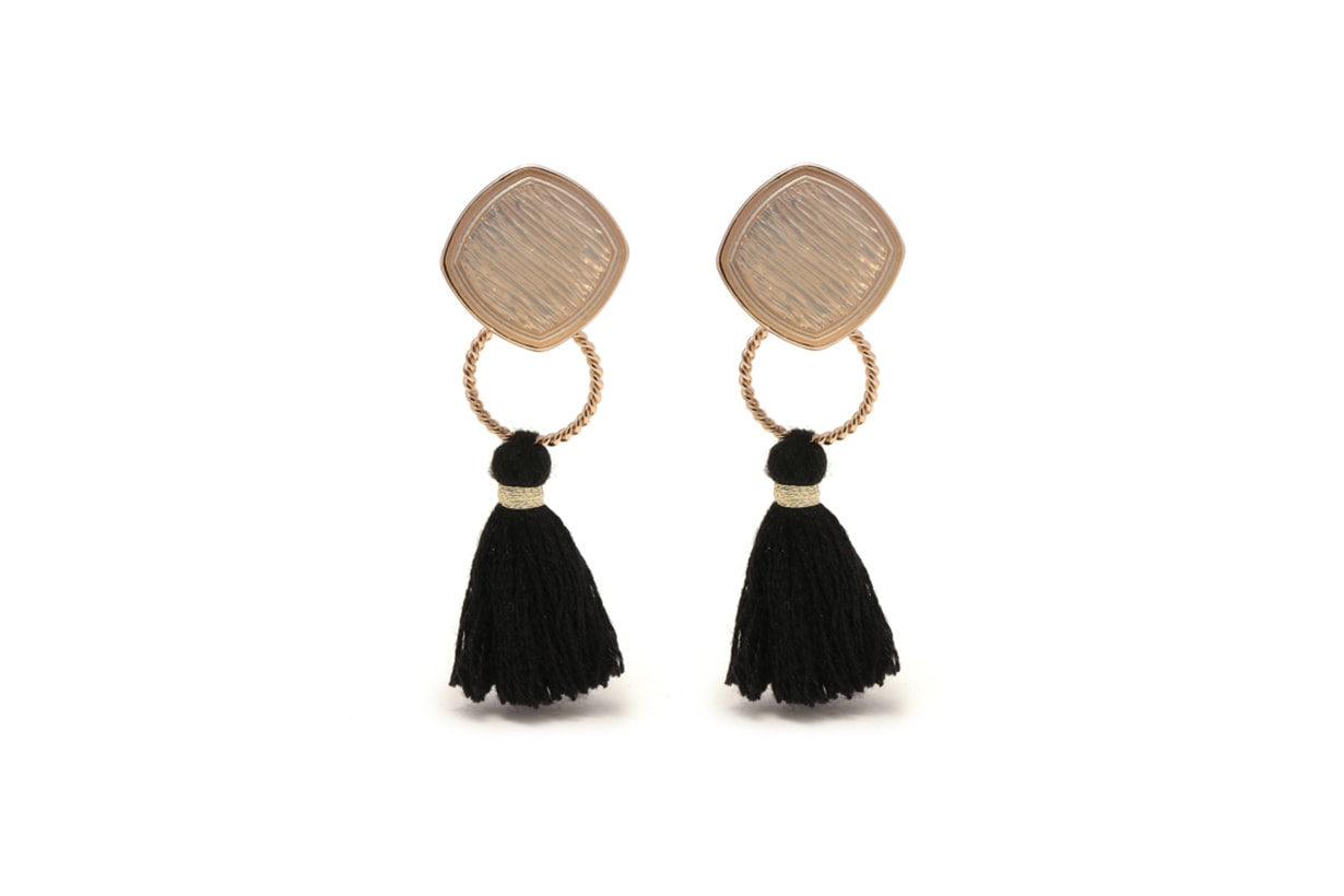 GREEN PARKS TOPIC Tassel Earrings